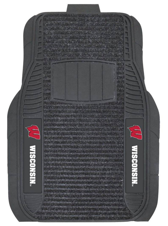 Wisconsin Badgers Car Mats - Deluxe Set (CDG) - 757 Sports Collectibles