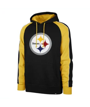 PITTSBURGH STEELERS JET BLACK MAIN EVENT HOOD MENS-XL