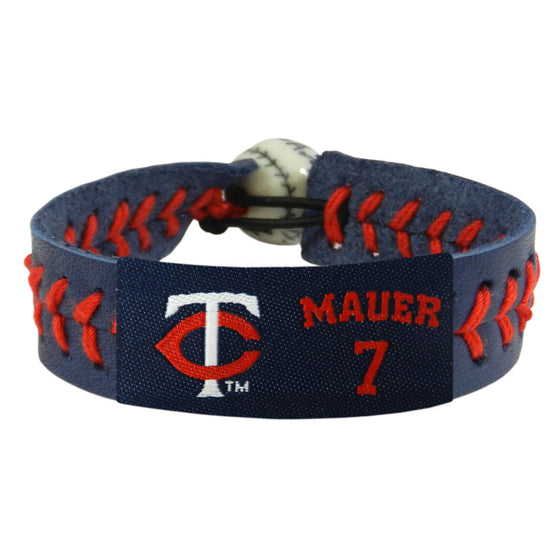 Minnesota Twins Bracelet Team Color Baseball Joe Mauer CO - 757 Sports Collectibles