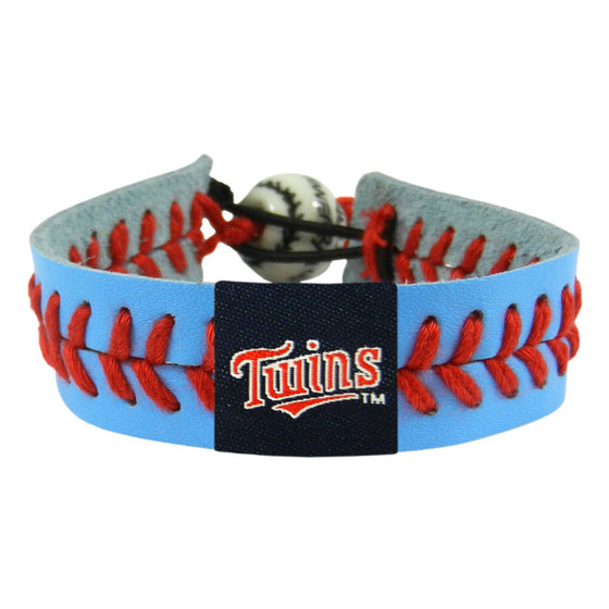 Minnesota Twins Bracelet Team Color Baseball Script Logo CO - 757 Sports Collectibles