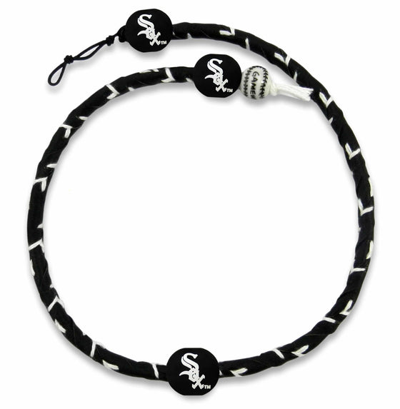 Chicago White Sox Team Color Frozen Rope Baseball Necklace (CDG) - 757 Sports Collectibles