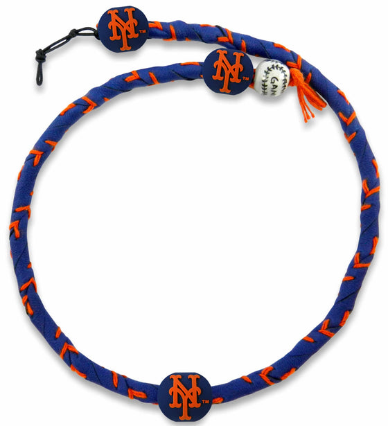 New York Mets Team Color Frozen Rope Baseball Necklace (CDG) - 757 Sports Collectibles