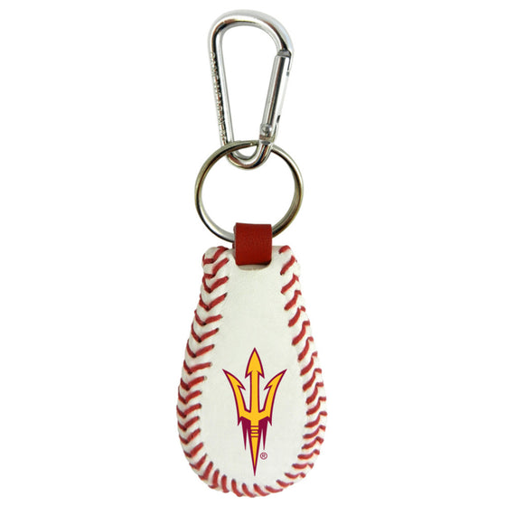 Arizona State Sun Devils Keychain Classic Baseball Pitchfork Logo CO - 757 Sports Collectibles