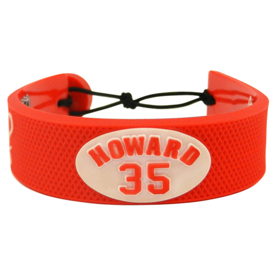 Detroit Red Wings Bracelet Team Color Jersey Jimmy Howard Design CO - 757 Sports Collectibles