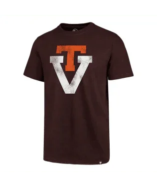 VIRGINIA TECH HOKIES VIN DARK MAROON D IMPRINT CLUB TEE MENS-2X