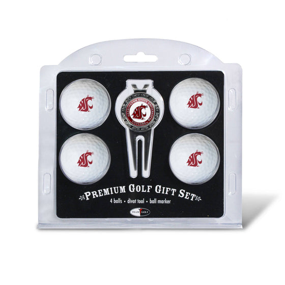 Washington State Cougars 4 Golf Ball And Divot Tool Set - 757 Sports Collectibles