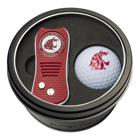 Washington State Cougars Tin Set - Switchfix, Golf Ball - 757 Sports Collectibles