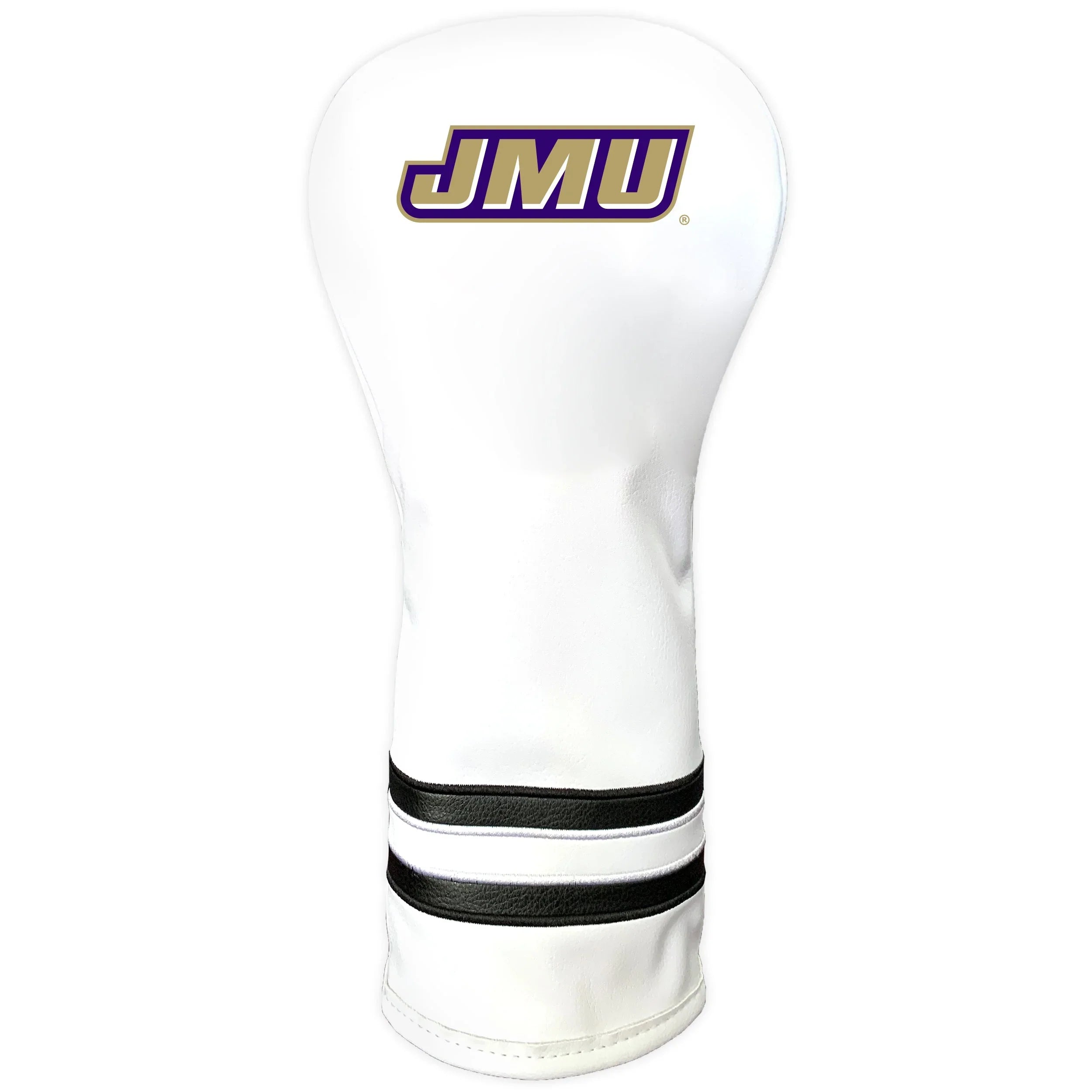 James Madison Dukes Vintage Driver Headcover WHITE W/BLACK STRIPES