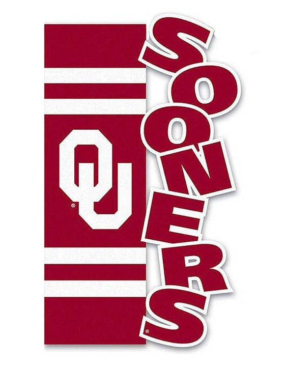 Oklahoma Sooners Garden Flag Applique Sculpted (CDG) - 757 Sports Collectibles