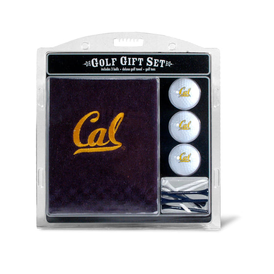 Cal Bears Embroidered Golf Towel, 3 Golf Ball, And Golf Tee Set - 757 Sports Collectibles