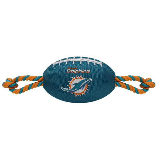 NFL Miami Dolphins Nylon Football Toy Pets First