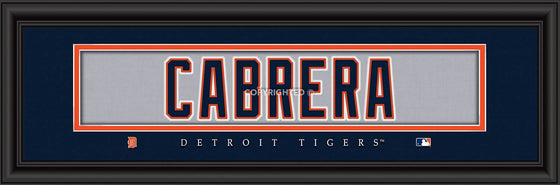 Detroit Tigers Miguel Cabrera Print - Signature 8"x24" (CDG) - 757 Sports Collectibles