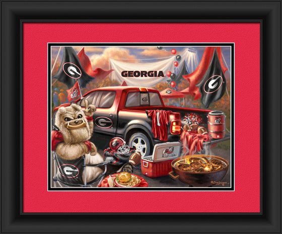 Georgia Bulldogs Tailgate Print 15"x18" (CDG) - 757 Sports Collectibles
