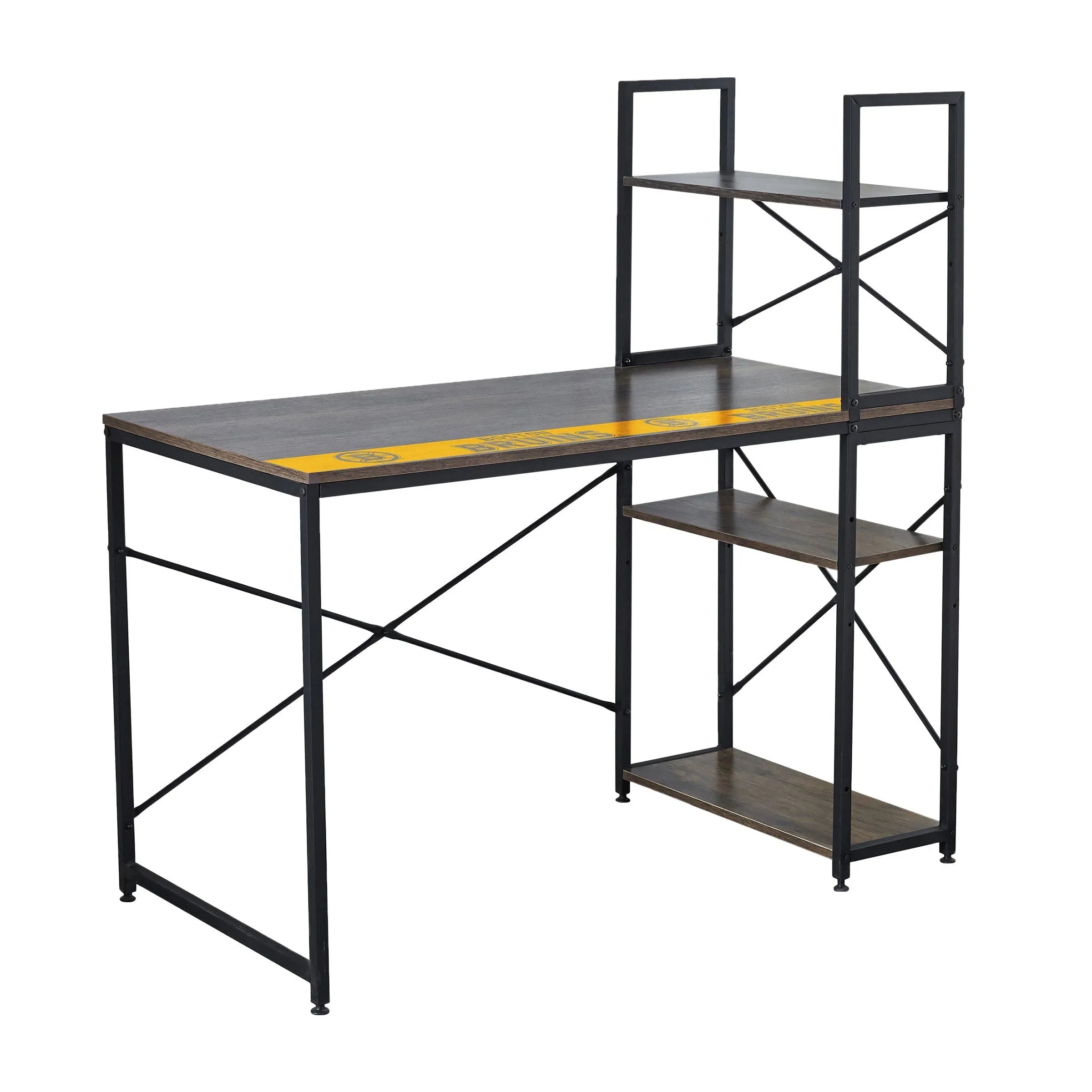 Boston Bruins Office Desk with Shelves
