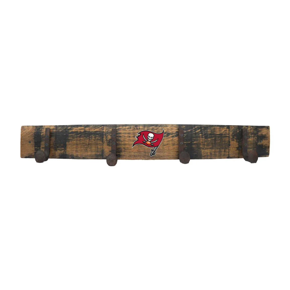 Tampa Bay Buccaneers Oak Coat Rack
