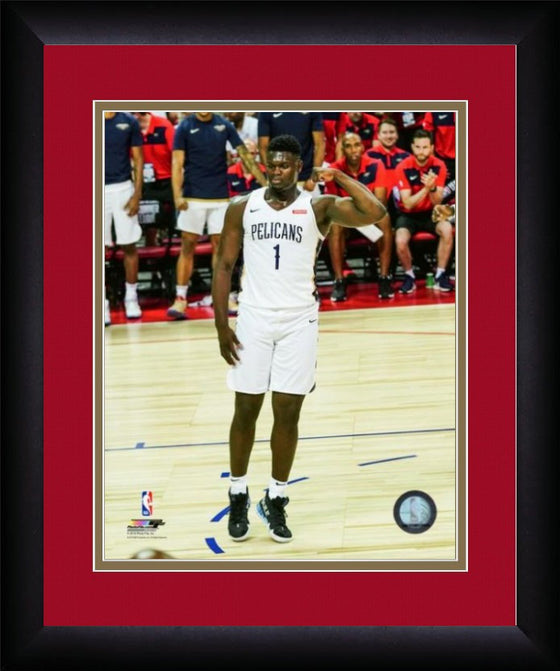 New Orleans Pelicans Zion Williamson "Flex" Framed 16x20 Photo
