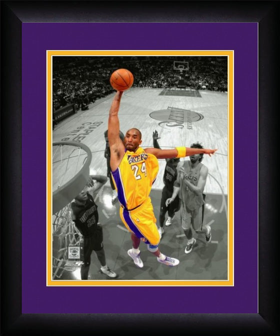 Los Angeles Lakers Kobe Bryant "Spotlight Dunk" Framed 8x10 Photo