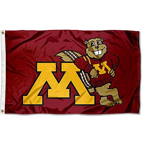 College Flags & Banners Co. Minnesota Gophers Goldy 3x5 Flag - 757 Sports Collectibles
