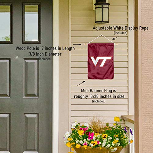 Virginia Tech Hokies VT Logo Banner for Windows Doors and Walls - 757 Sports Collectibles