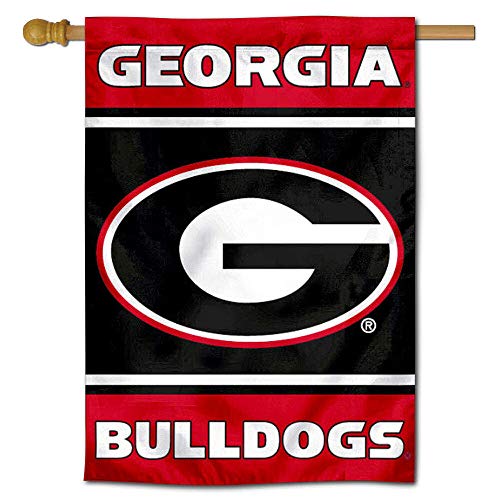 College Flags & Banners Co. Georgia Bulldogs G Two Sided and Double Sided House Flag - 757 Sports Collectibles