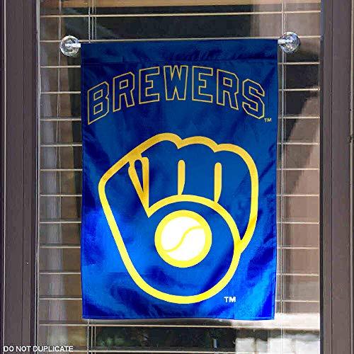 WinCraft Milwaukee Brewers Retro Throwback Glove Double Sided Garden Flag - 757 Sports Collectibles