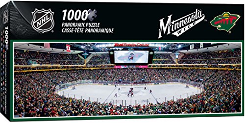 MasterPieces NHL Panoramics 1000 Puzzles Collection - Minnesota Wild NHL Panoramics 1000 Piece Jigsaw Puzzle, 13" x 39" - 757 Sports Collectibles