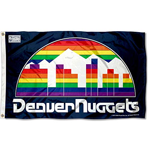 WinCraft Denver Nuggets Retro Vintage Throwback Skyline Outdoor Large Grommet Flag - 757 Sports Collectibles