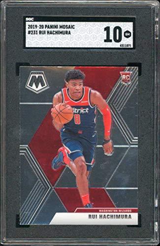 Wizards Rui Hachimura 2019 Panini Mosaic #231 Card Graded Gem Mint 10! SGC - 757 Sports Collectibles