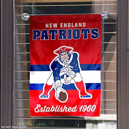 WinCraft Patriots Throwback Retro Vintage Garden Flag Double Sided Banner - 757 Sports Collectibles