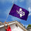 College Flags & Banners Co. Texas Christian Horned Frogs State of Texas Flag - 757 Sports Collectibles