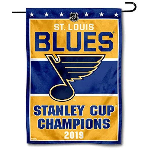WinCraft St. Louis Blues 2019 Stanley Cup Champions Double Sided Garden Flag - 757 Sports Collectibles