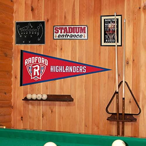 College Flags & Banners Co. Radford Highlanders Shield Pennant - 757 Sports Collectibles