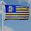 College Flags & Banners Co. South Dakota State Jackrabbits Stars and Stripes Nation Flag - 757 Sports Collectibles