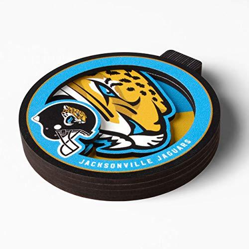 YouTheFan NFL Jacksonville Jaguars 3D Logo Series Ornament, team colors - 757 Sports Collectibles