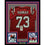 Framed Autographed/Signed John Hannah"HOF 91" 33x42 New England Patriots Red Football Jersey JSA COA
