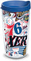 Tervis Made in USA Double Walled NBA Philadelphia 76ers Insulated Tumbler Cup Keeps Drinks Cold & Hot, 16oz, All Over - 757 Sports Collectibles