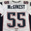 Autographed/Signed Willie McGinest New England White Football Jersey JSA COA