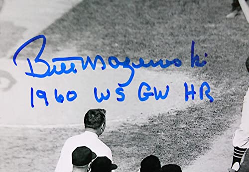 Bill Mazeroski Autographed 8X10 1960 GW WS Home Run Photo-JSA W Blue - 757 Sports Collectibles
