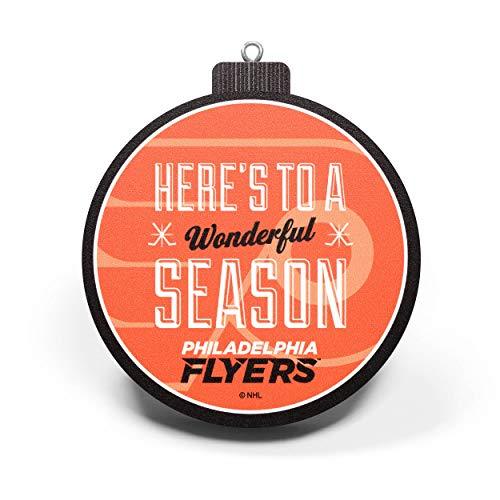 YouTheFan NHL Philadelphia Flyers 3D Logo Series Ornament, team colors - 757 Sports Collectibles