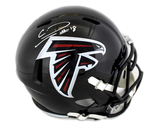 Calvin Ridley Autographed/Signed Atlanta Falcons Full Size Speed Helmet - 757 Sports Collectibles