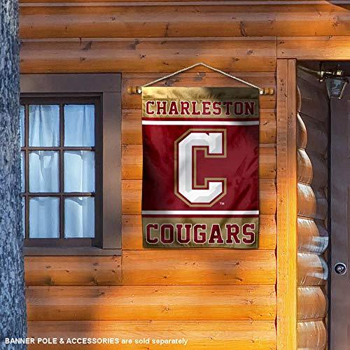 College Flags & Banners Co. Charleston Cougars Two Sided and Double Sided House Flag - 757 Sports Collectibles