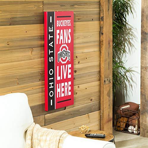 Team Sports America Officially Licensed NCAA Fan Gear Ohio State University, Fan Sign Sports Accessories and Gift for Home Office and Fan Cave - 757 Sports Collectibles
