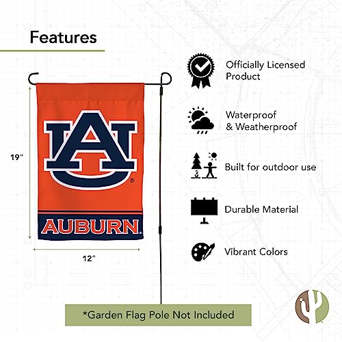 Auburn University Garden Flag Tigers War Eagle Banner 100% Polyester (Design B) - 757 Sports Collectibles