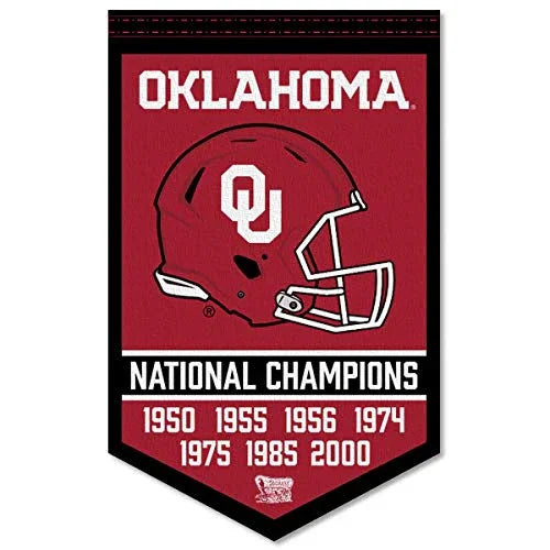 Oklahoma Sooners Football National Champions Banner - 757 Sports Collectibles