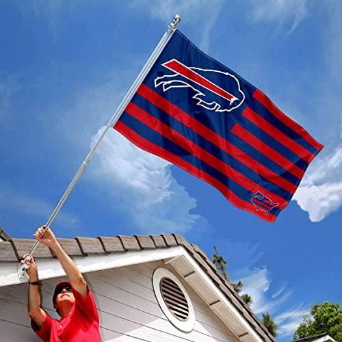 WinCraft Buffalo Bills USA American Nation Stripes 3x5 Grommet Flag - 757 Sports Collectibles