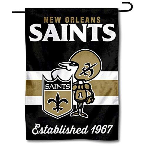 WinCraft Saints Throwback Retro Vintage Garden Flag Double Sided Banner - 757 Sports Collectibles