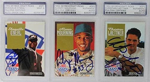 Complete Signed 1992 Skybox Draft Picks Set (27) W/Shaq, Mourning PSA Slabbed - 757 Sports Collectibles