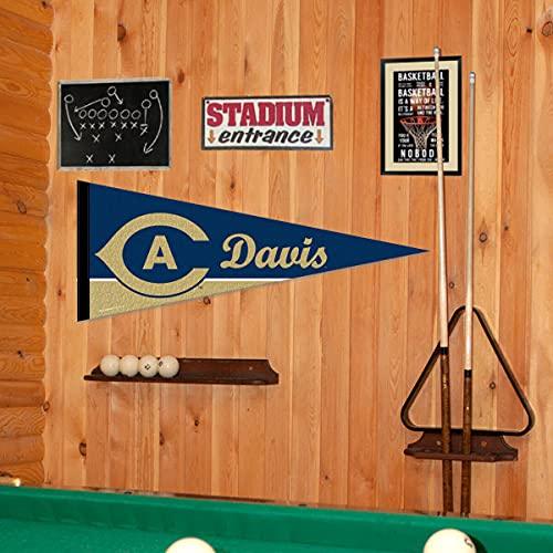 College Flags & Banners Co. Cal Davis Pennant Full Size Felt - 757 Sports Collectibles