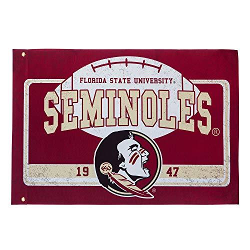 Team Sports America Florida State Linen Estate Flag - 36 x 52 Inches - 757 Sports Collectibles