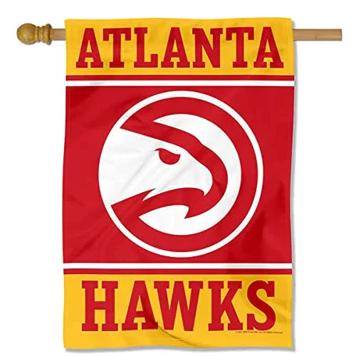 WinCraft Atlanta Hawks Double Sided House Banner Flag - 757 Sports Collectibles